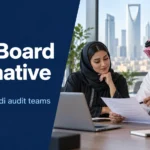 AuditBoard alternative guide with Saudi audit professionals reviewing software requirements
